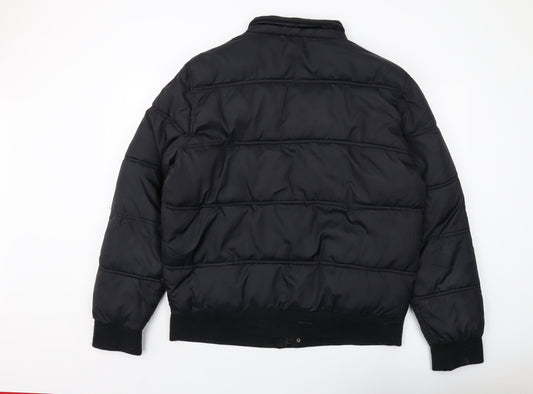 Mens UK Size XL Southern California Black Puffer Jacket