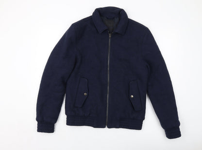 Mens UK Size S Maison Cinqcent Blue Bomber Jacket