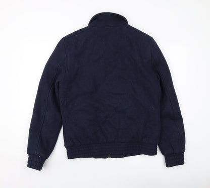 Mens UK Size S Maison Cinqcent Blue Bomber Jacket