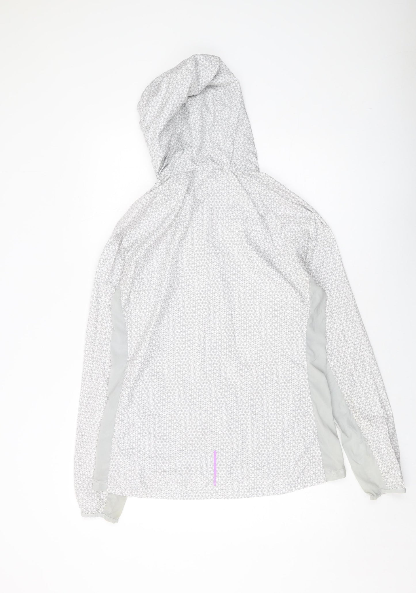 Elle Sport Womens Grey Geometric Jacket Size M Zip