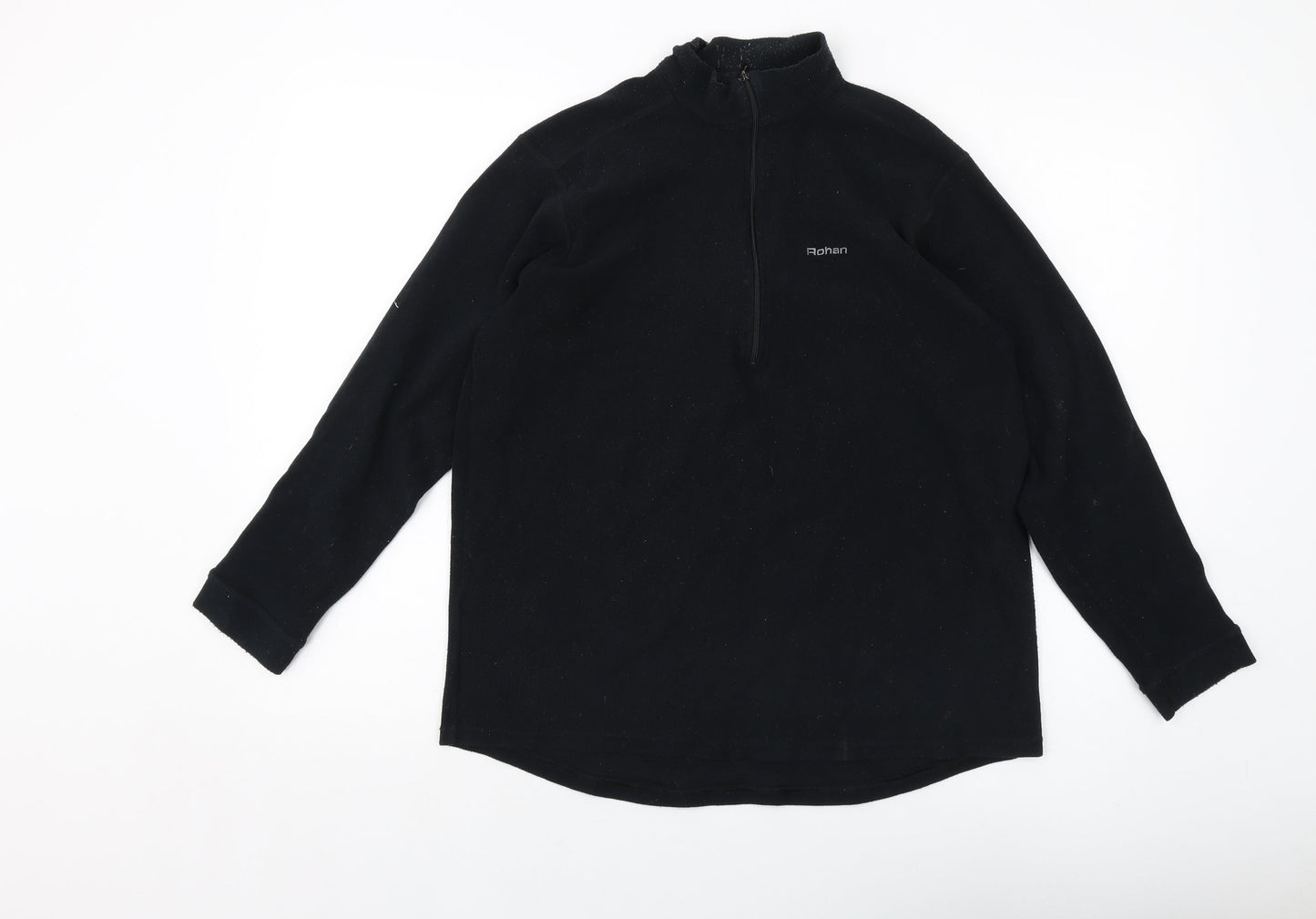 Rohan Womens Black Polyester Pullover Sweatshirt Size L Zip