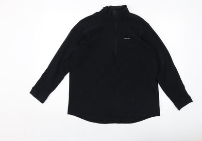 Rohan Womens Black Polyester Pullover Sweatshirt Size L Zip