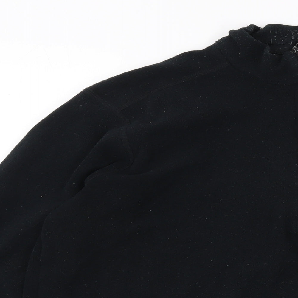 Rohan Womens Black Polyester Pullover Sweatshirt Size L Zip