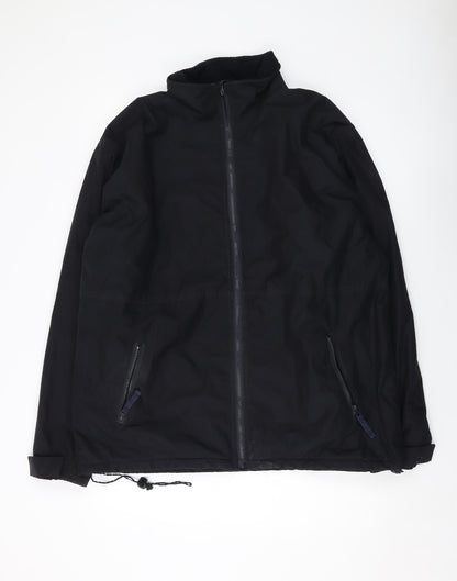Armando Mens Black Jacket Size L Zip
