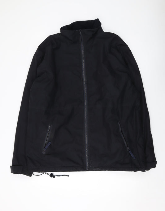 Armando Mens Black Jacket Size L Zip