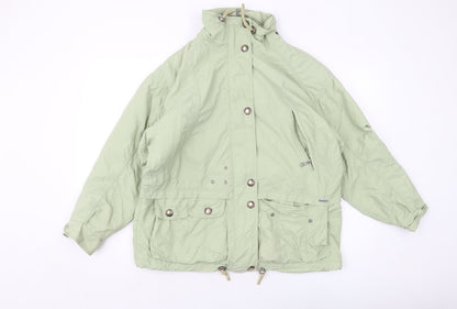 Sympatex Womens Green Jacket Size 10 Zip
