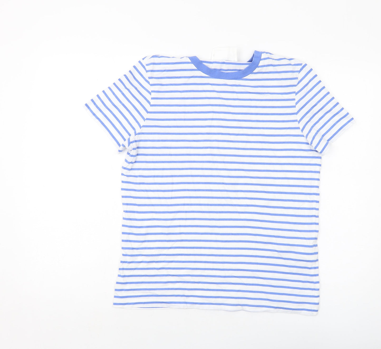 Womens UK Size M Selected Femme Blue Basic T-Shirt