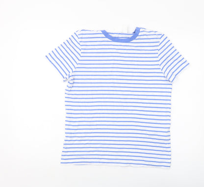 Womens UK Size M Selected Femme Blue Basic T-Shirt