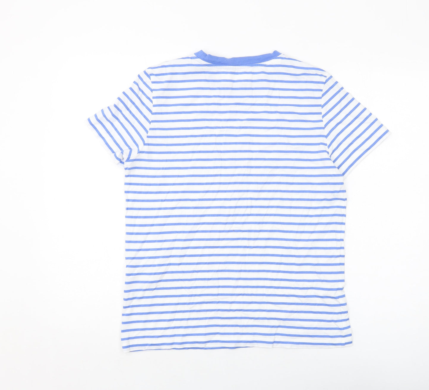 Womens UK Size M Selected Femme Blue Basic T-Shirt