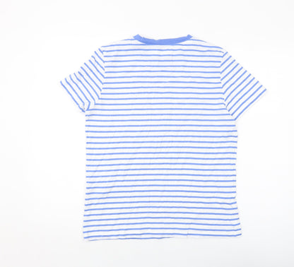 Womens UK Size M Selected Femme Blue Basic T-Shirt