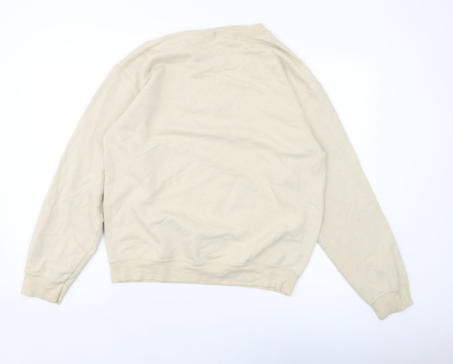 Oakland Womens Beige Polyester Pullover Sweatshirt Size M Pullover