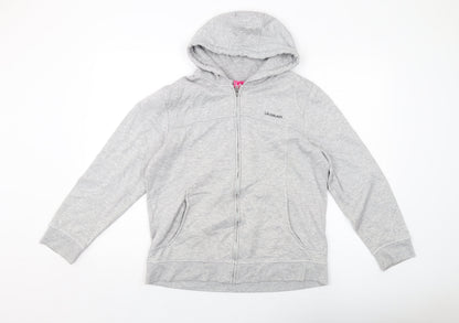 Womens UK Size 16 LA Gear Grey Full Zip Hoodie