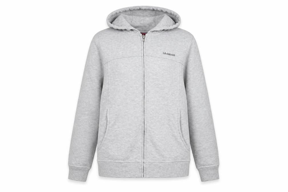 Womens UK Size 16 LA Gear Grey Full Zip Hoodie