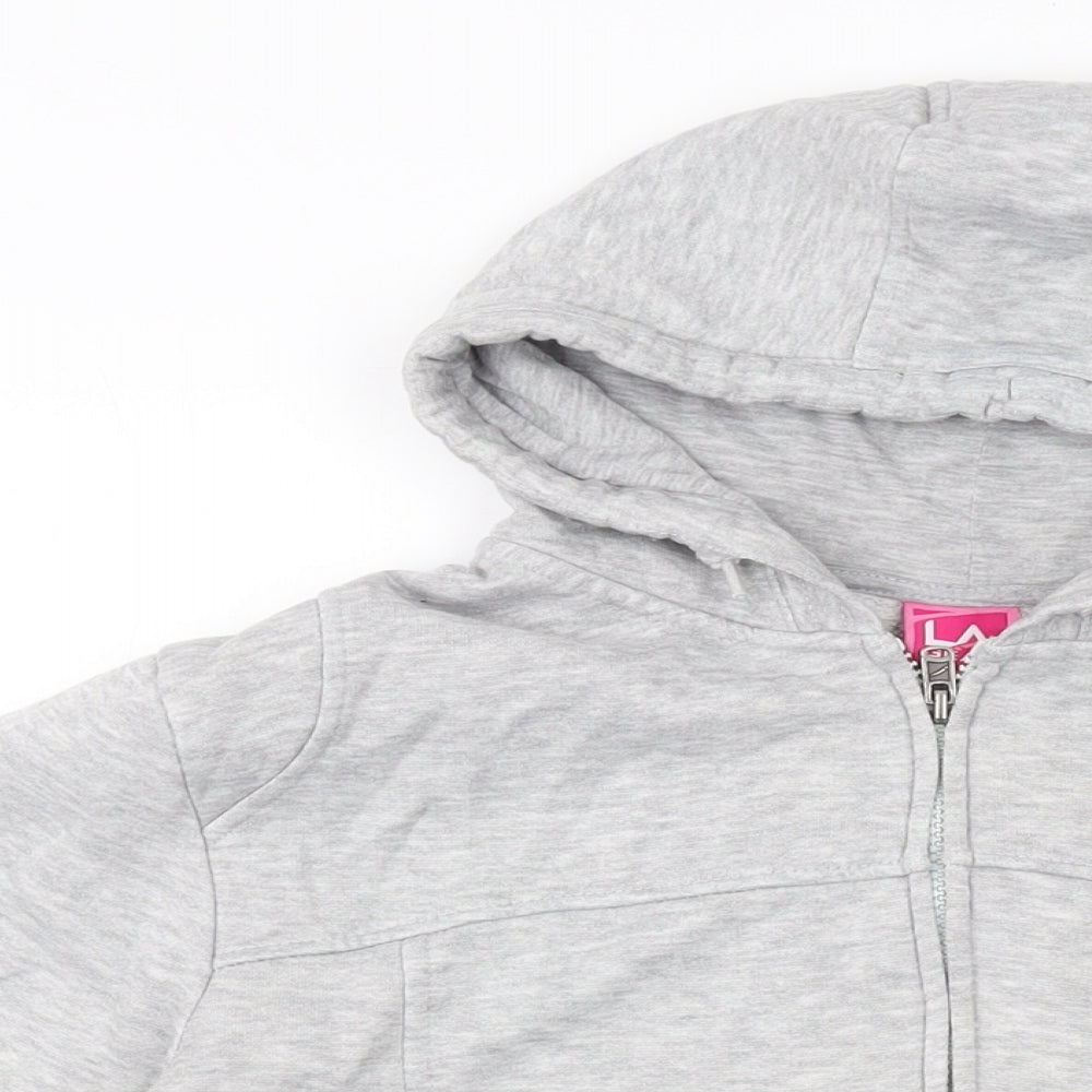Womens UK Size 16 LA Gear Grey Full Zip Hoodie