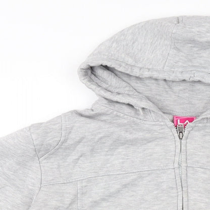 Womens UK Size 16 LA Gear Grey Full Zip Hoodie