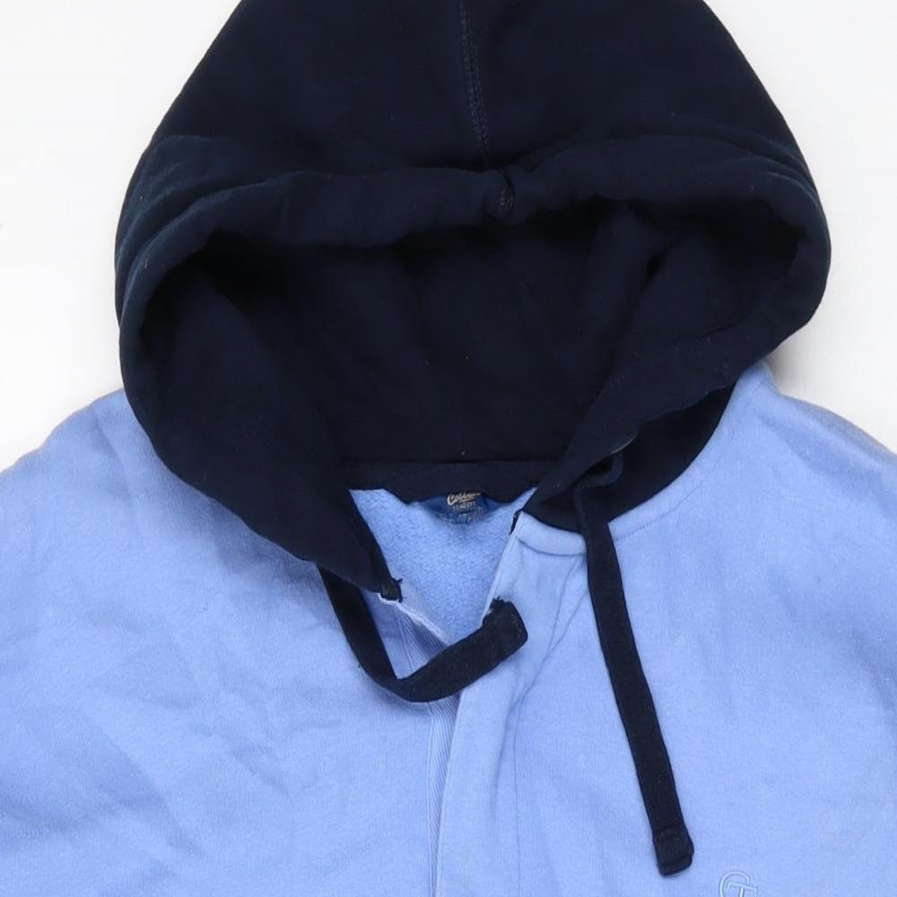 Mens UK Size XL Cotton Traders Blue Pullover Hoodie