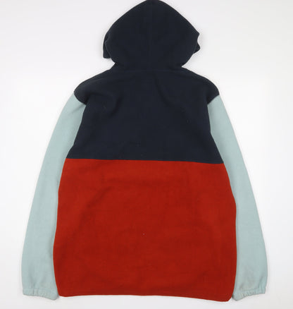 Free Nation Mens Multicoloured Polyester Pullover Hoodie Size L - Logo, Embroidered