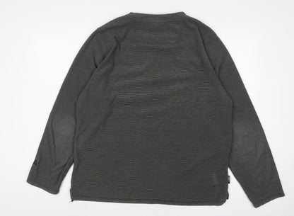 Gerry Mens Grey Polyester Pullover Sweatshirt Size L