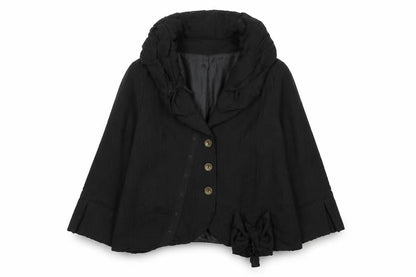 Jean Marc Phillips Womens Black Jacket Coat Size 8 Button