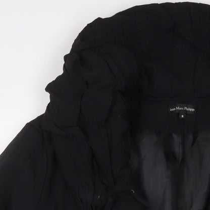 Jean Marc Phillips Womens Black Jacket Coat Size 8 Button