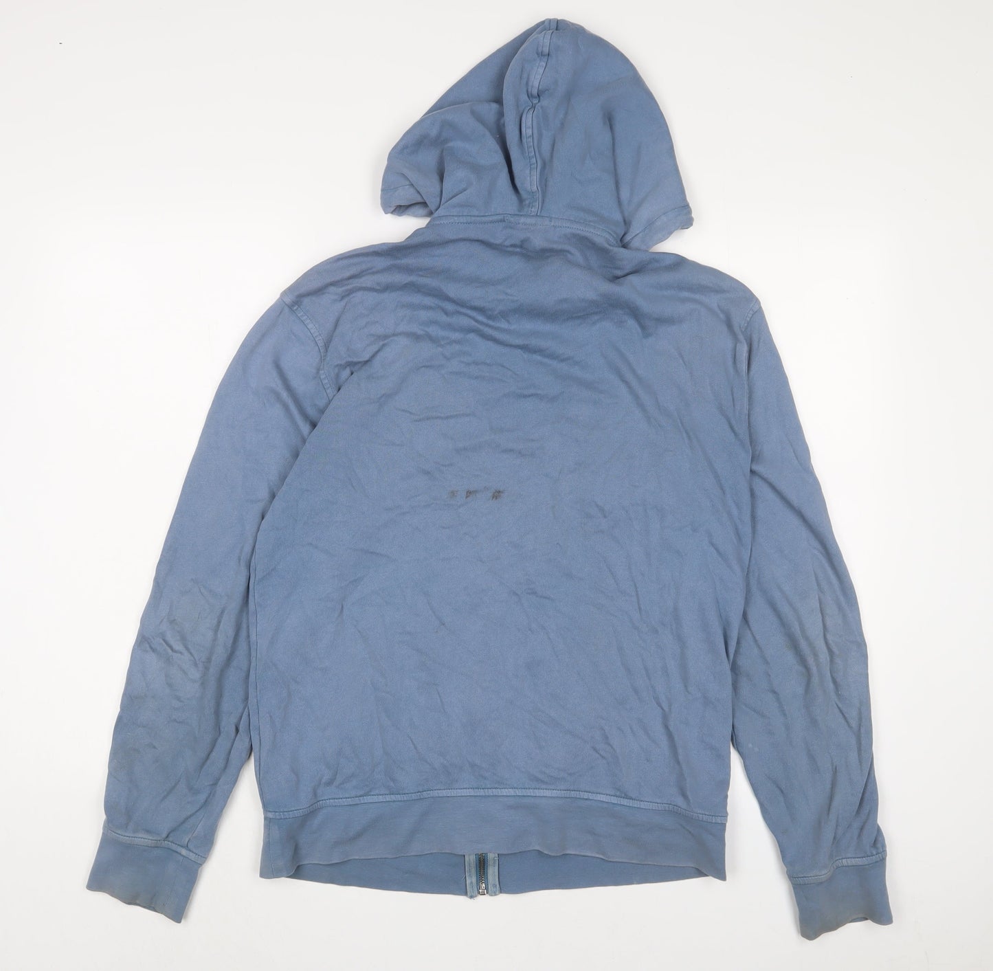 Timberland Mens Blue Cotton Full Zip Hoodie Size S