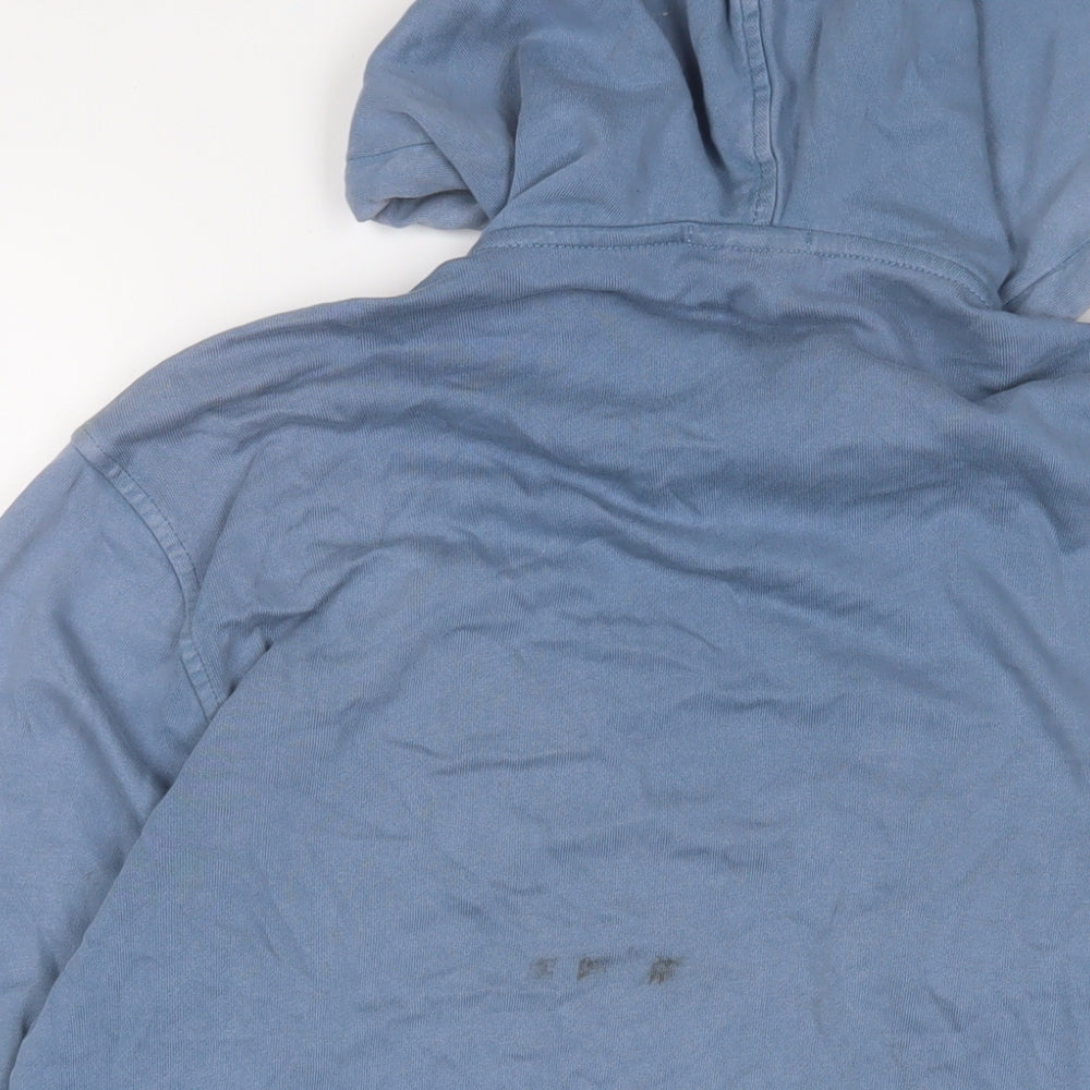 Timberland Mens Blue Cotton Full Zip Hoodie Size S