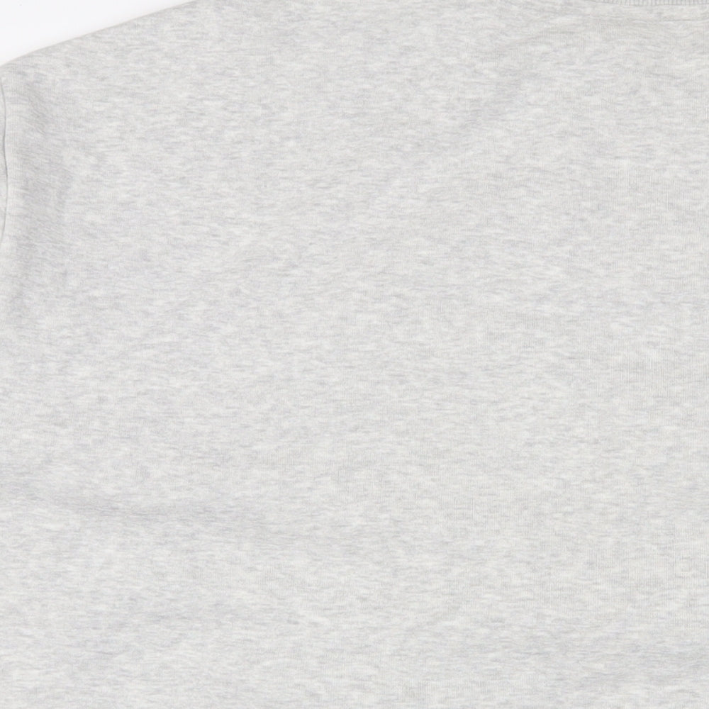 Brand and care label for Mickey Mouse women’s grey cotton pullover sweatshirt, size UK 20, pullover - christmas