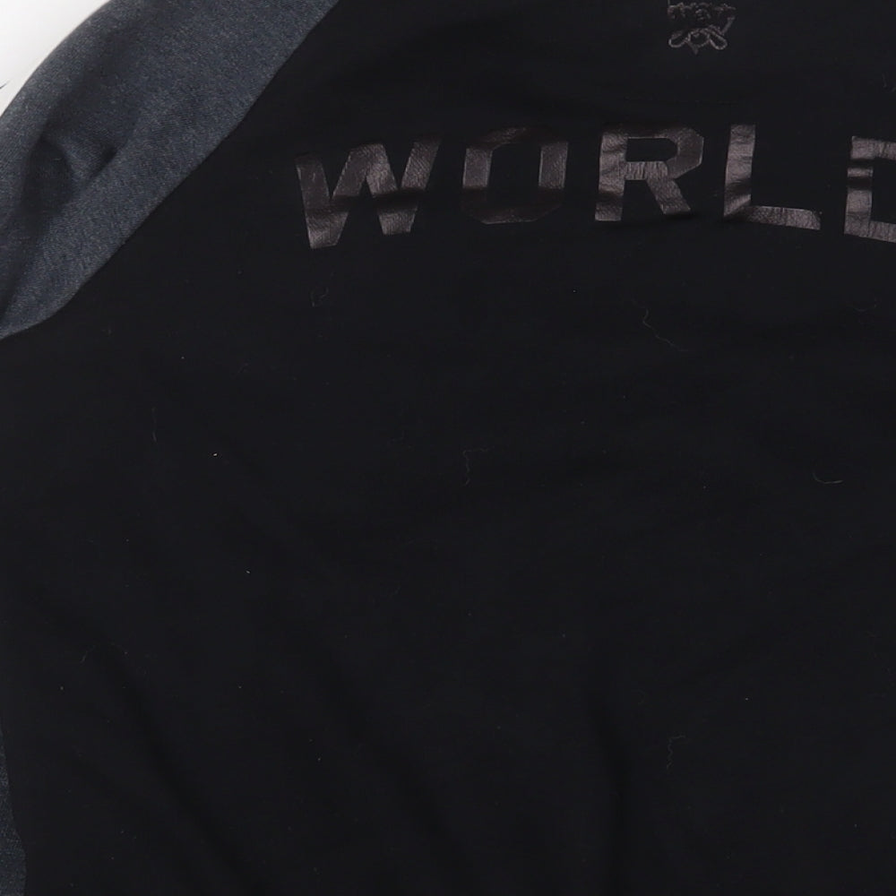 2015 World Championship Mens Black Cotton Full Zip Sweatshirt Size S