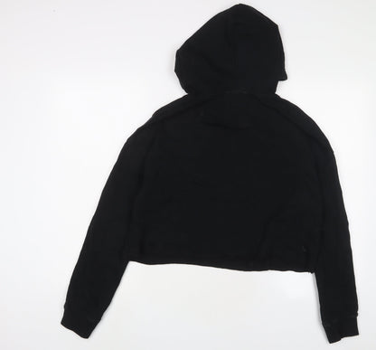 USCAPE APPAREL Womens Black Cotton Pullover Hoodie Size M Pullover - New York University