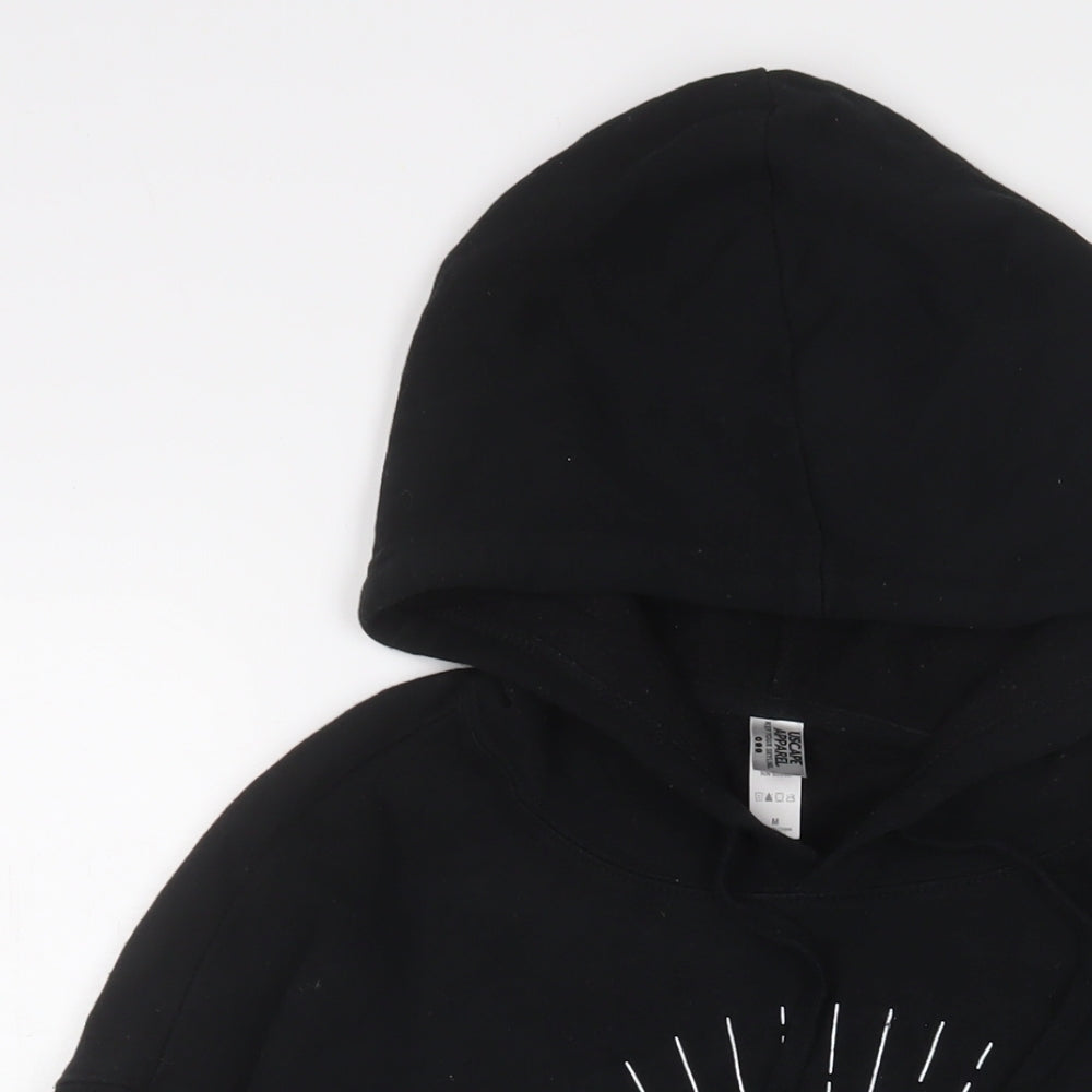 USCAPE APPAREL Womens Black Cotton Pullover Hoodie Size M Pullover - New York University