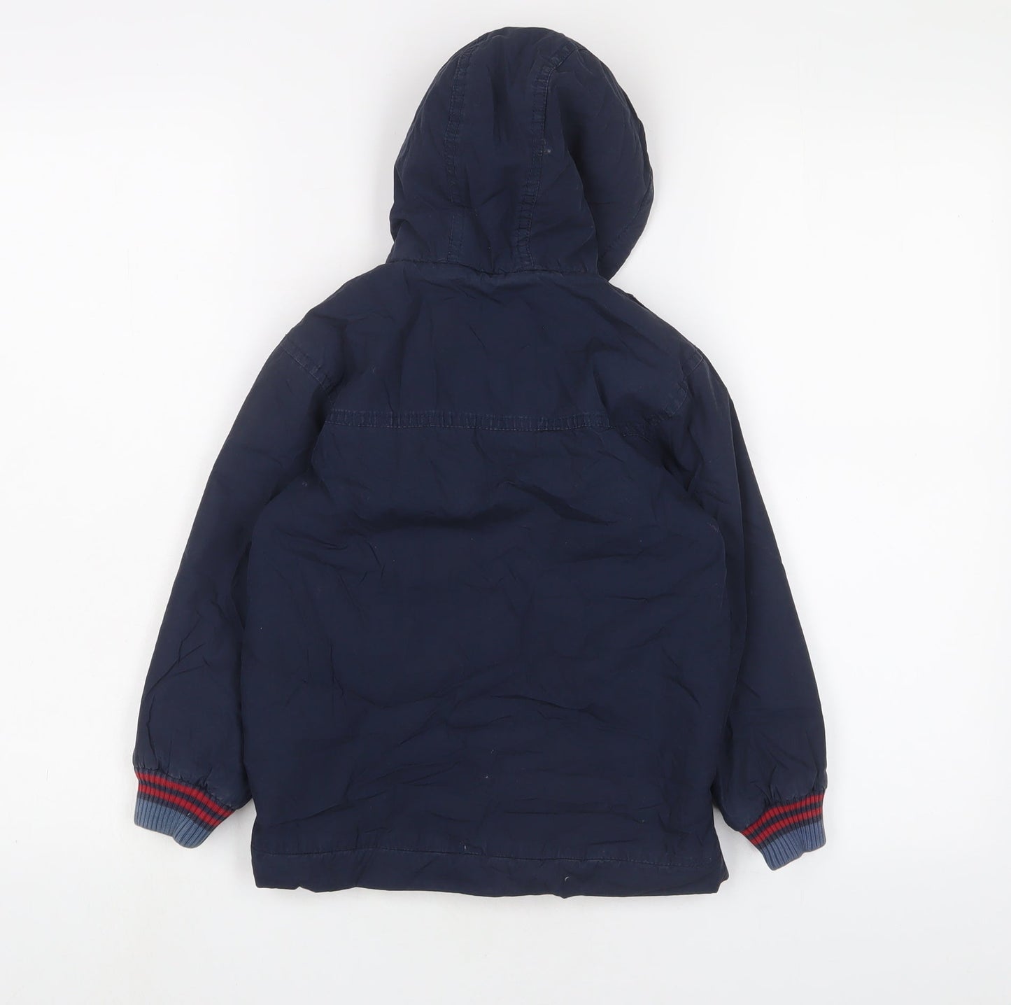 MINIMODE Boys Blue Basic Coat Coat Size 4-5 Years Zip