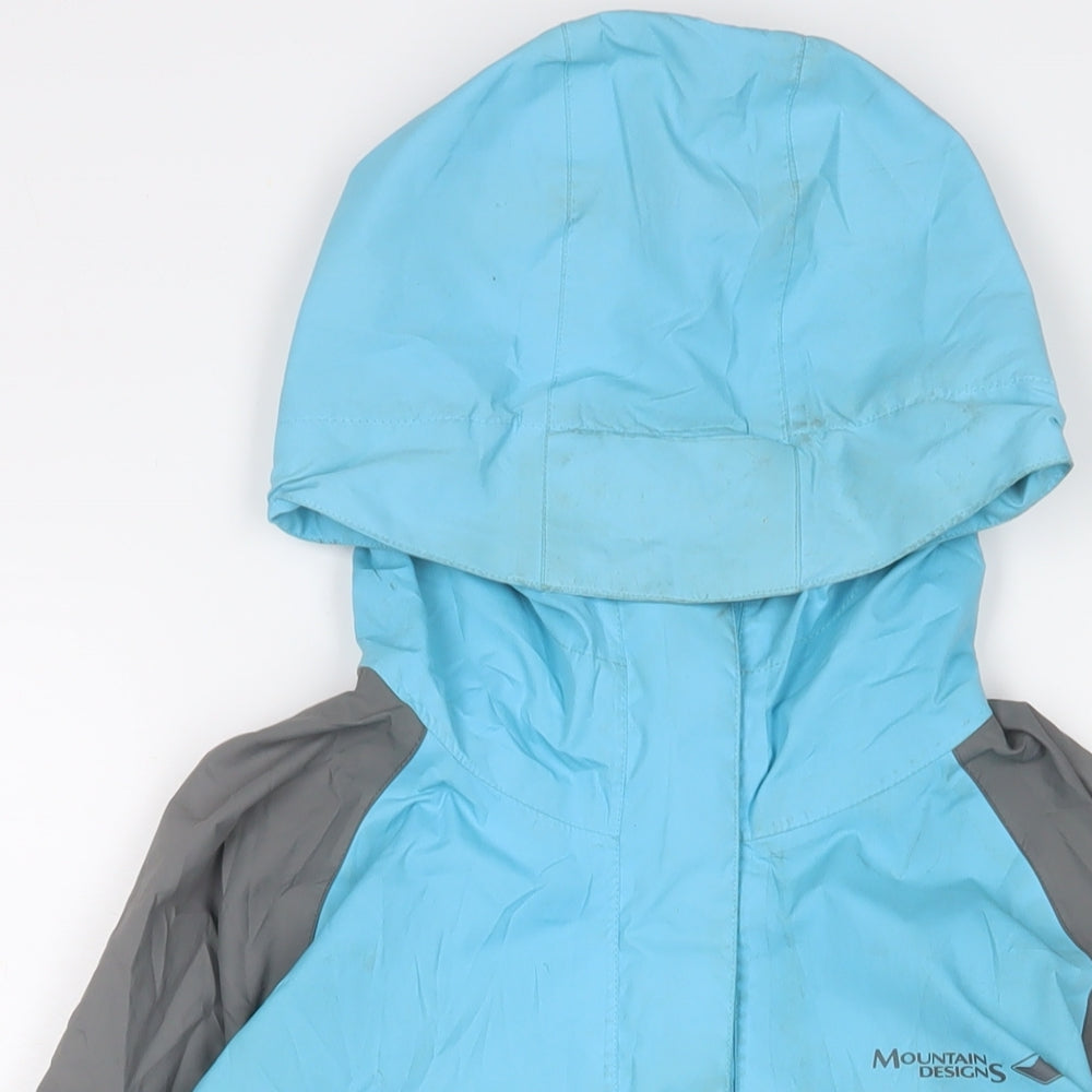 Mountain Designs Womens Blue Jacket Coat Size 8 Zip
