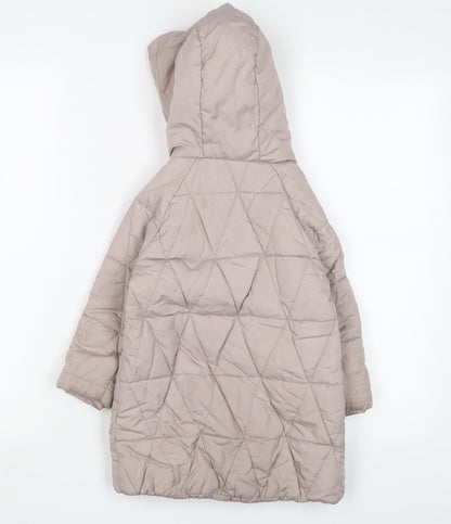 Gap Girls Pink Quilted Coat Size 3 Years Zip