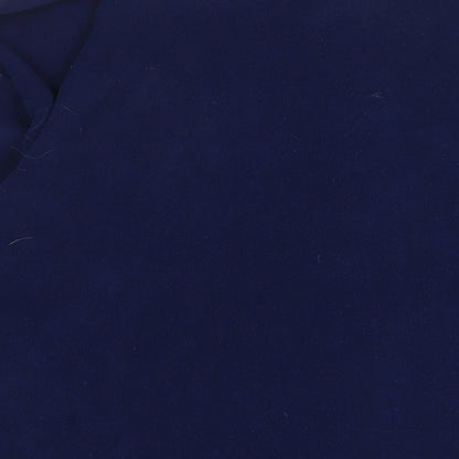 Hot togs Mens Blue Polyester Polo Size XL Collared Button