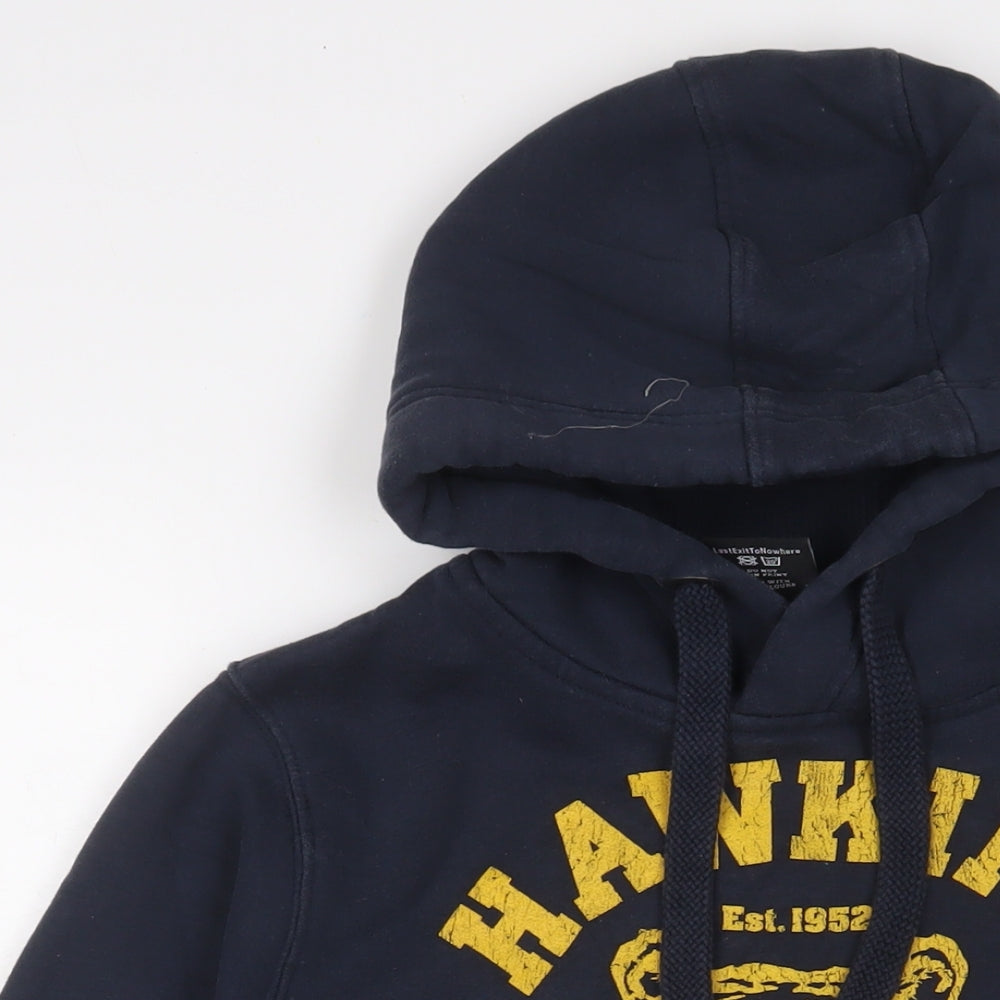 Mens UK Size S Stranger Things Blue Pullover Hoodie