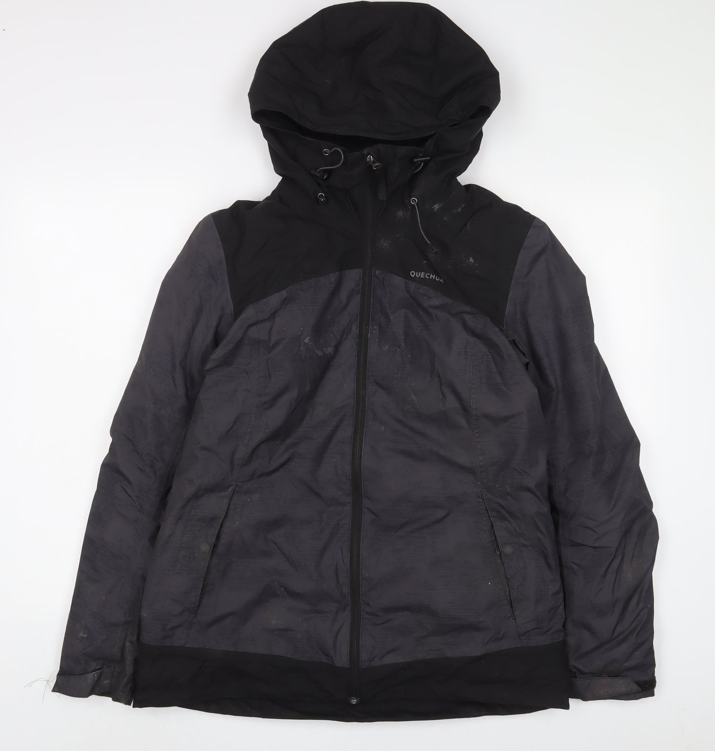 Mens UK Size M DECATHLON Grey Quilted Coat