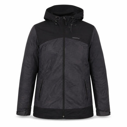 Decathlon Mens Grey Quilted Coat Size M Zip