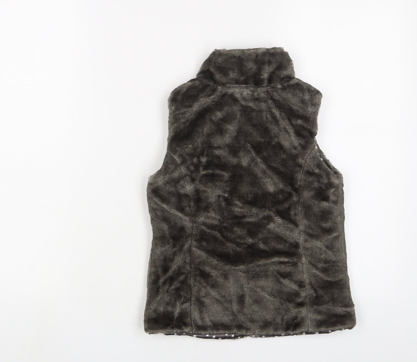 John Lewis Girls Grey Gilet Jacket Size 8 Years Zip