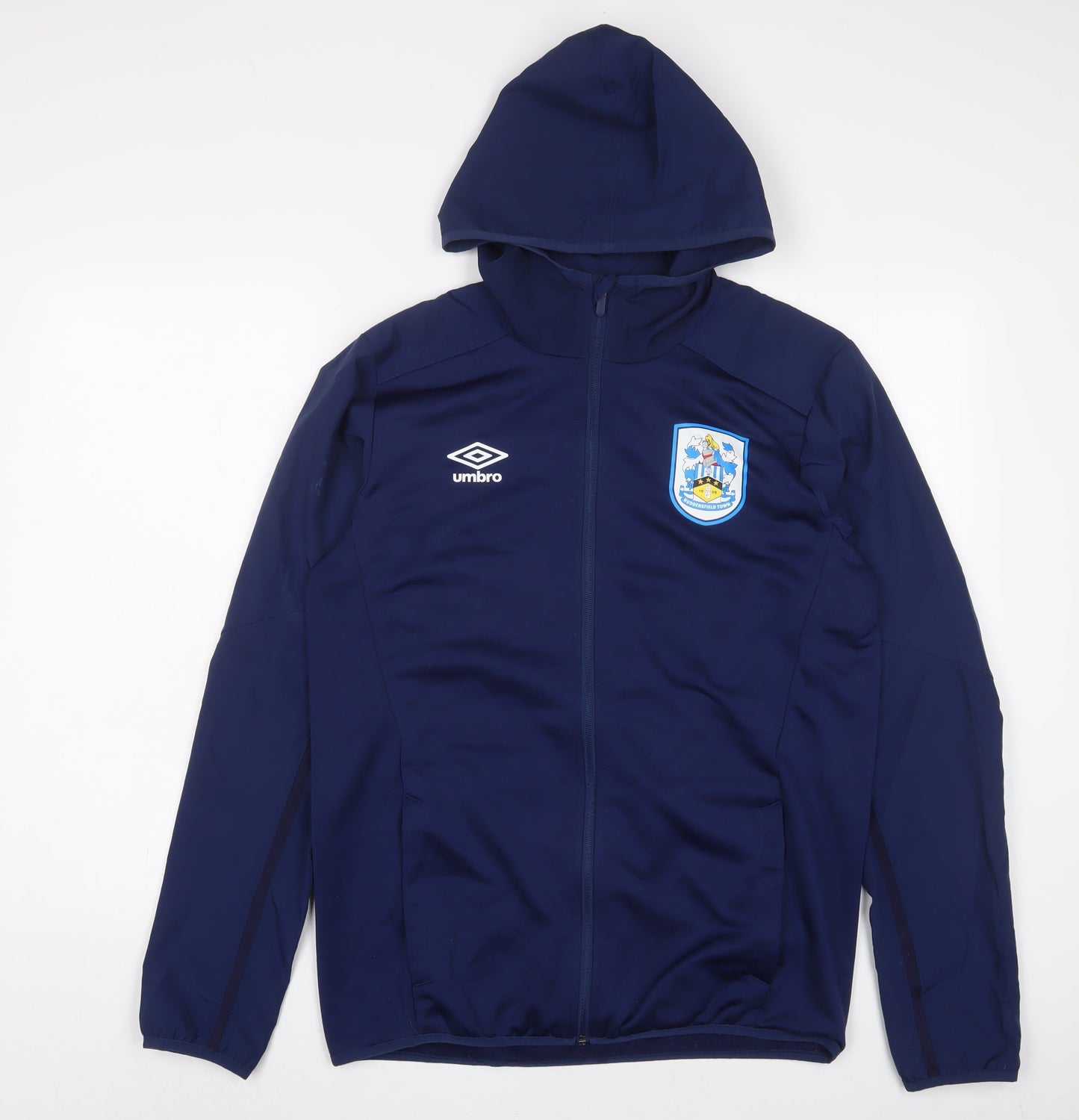 Umbro Mens Blue Polyester Full Zip Hoodie Size M - Huddersfield Town