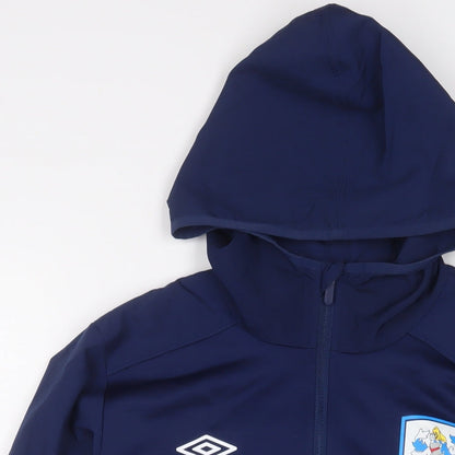 Umbro Mens Blue Polyester Full Zip Hoodie Size M - Huddersfield Town
