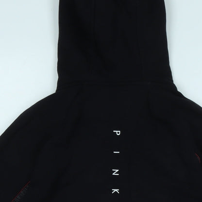 Pink Soda Womens Black Jacket Size 6 Zip - Logo