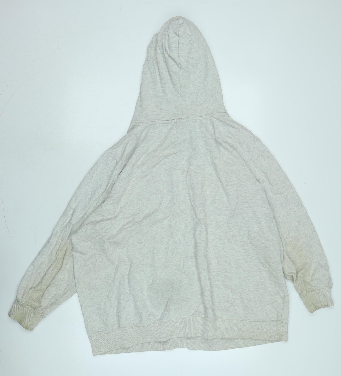 John Banner Mens Grey Cotton Pullover Hoodie Size 2XL - Logo