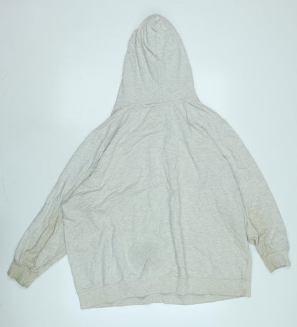 John Banner Mens Grey Cotton Pullover Hoodie Size 2XL - Logo