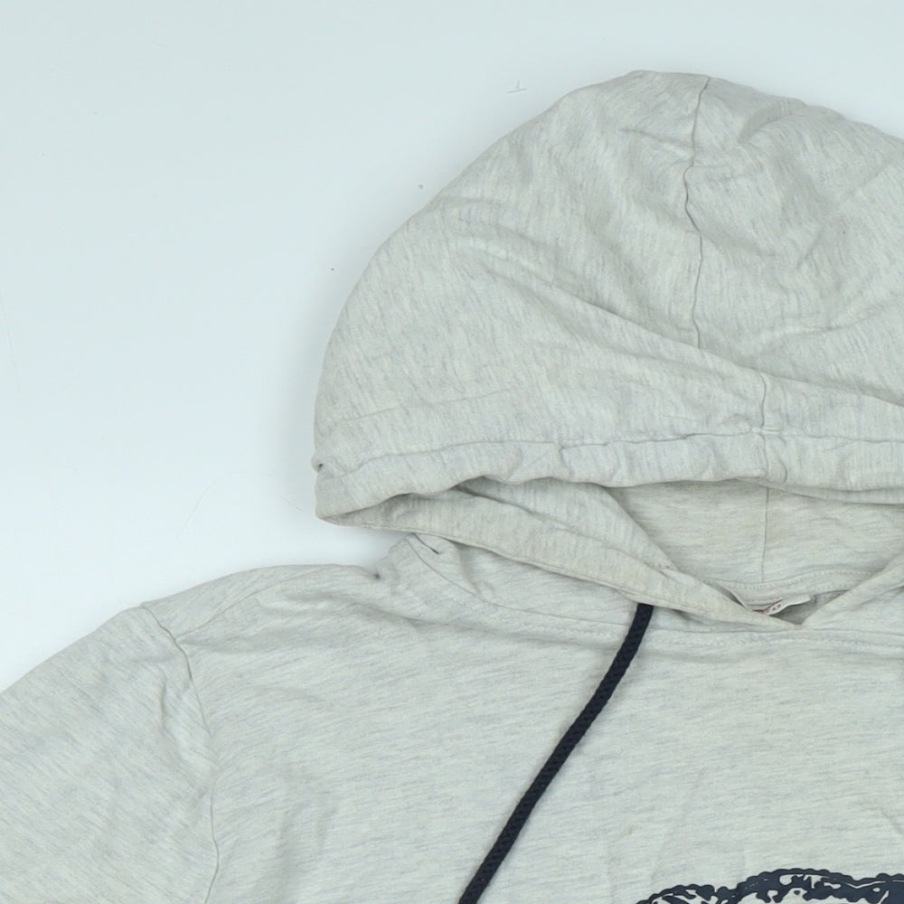 John Banner Mens Grey Cotton Pullover Hoodie Size 2XL - Logo