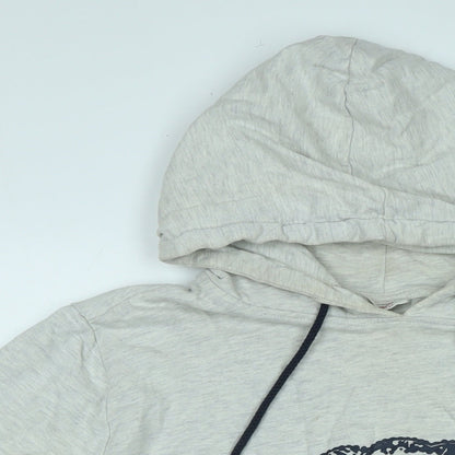 John Banner Mens Grey Cotton Pullover Hoodie Size 2XL - Logo