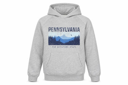 State of mind Mens Grey Polyester Pullover Hoodie Size M - Logo