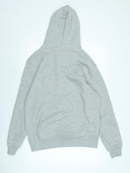 State of mind Mens Grey Polyester Pullover Hoodie Size M - Logo