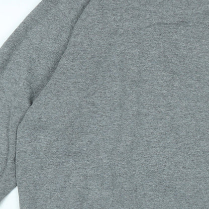 Authentic apparel Boys Grey Polyester Pullover Sweatshirt Size S - Logo