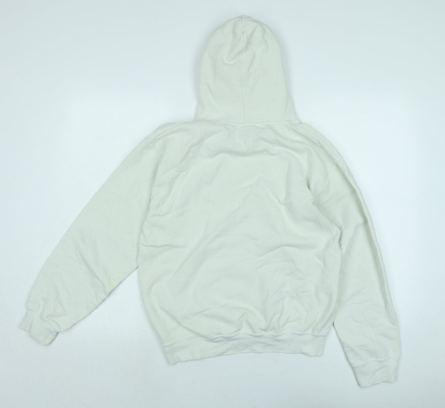 Mens UK Size S Gilden Ivory Pullover Hoodie