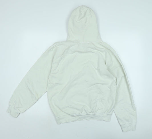 Mens UK Size S Gilden Ivory Pullover Hoodie